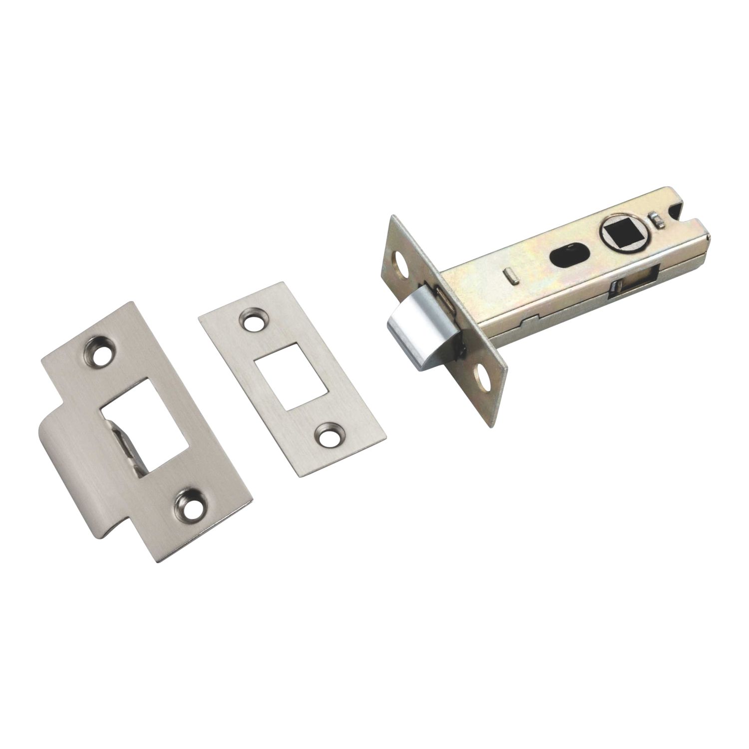 Smith & Locke Silver Tubular Mortice Latch 79.35mm Case - 57mm Backset (953PY)