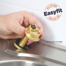 Bristan Pistachio Easyfit Kitchen Sink Mixer Tap Brushed Nickel