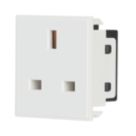 Contactum Grid 13A Unswitched Modular Socket White