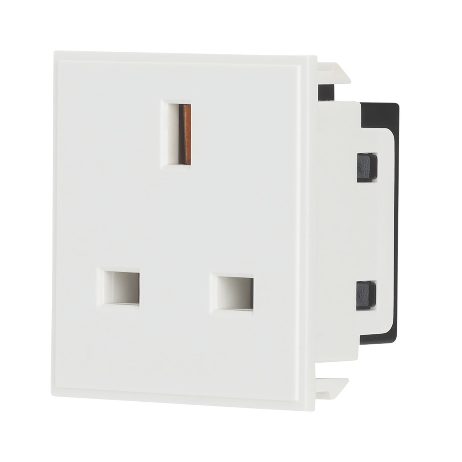 Contactum Grid 13A Unswitched Modular Socket White (953RP)