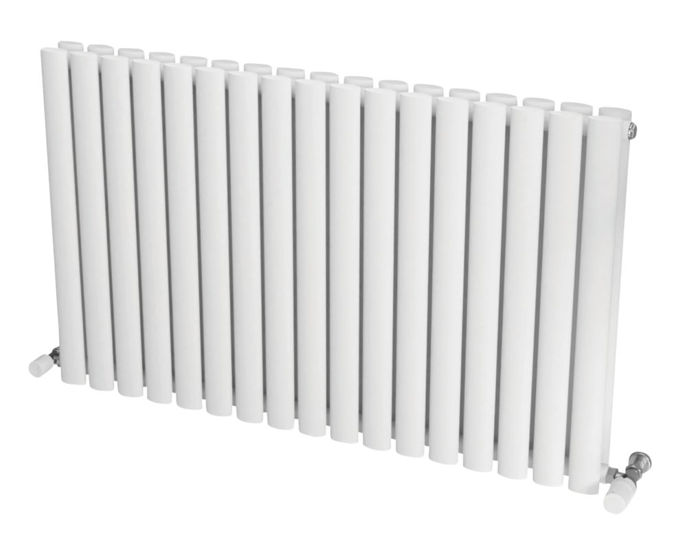 Ximax 600mm x 990mm 3887BTU White Horizontal Designer Radiator - Screwfix