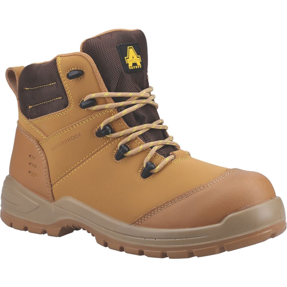 Amblers 308C Metal Free Safety Boots Honey Size 10.5 - Screwfix