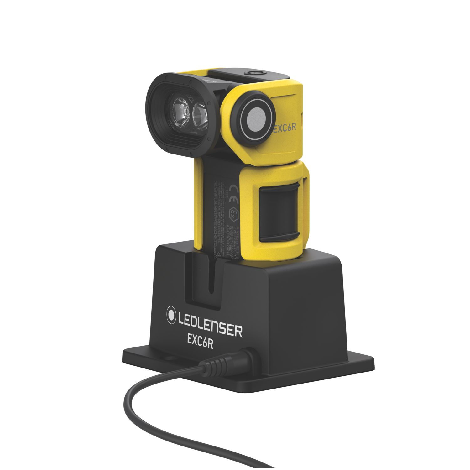 LEDlenser EXC6R Rechargeable LED ATEX Torch Black/Yellow 300lm (953VJ)
