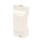 MK Grid Plus 1-Module Grid Blanking Plate White