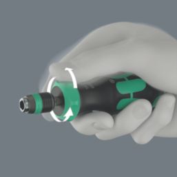 Wera Kraftform Kompakt 60 RA-R Imperial 1 Interchangeable Ratchet Screwdriver Set 17 Pieces