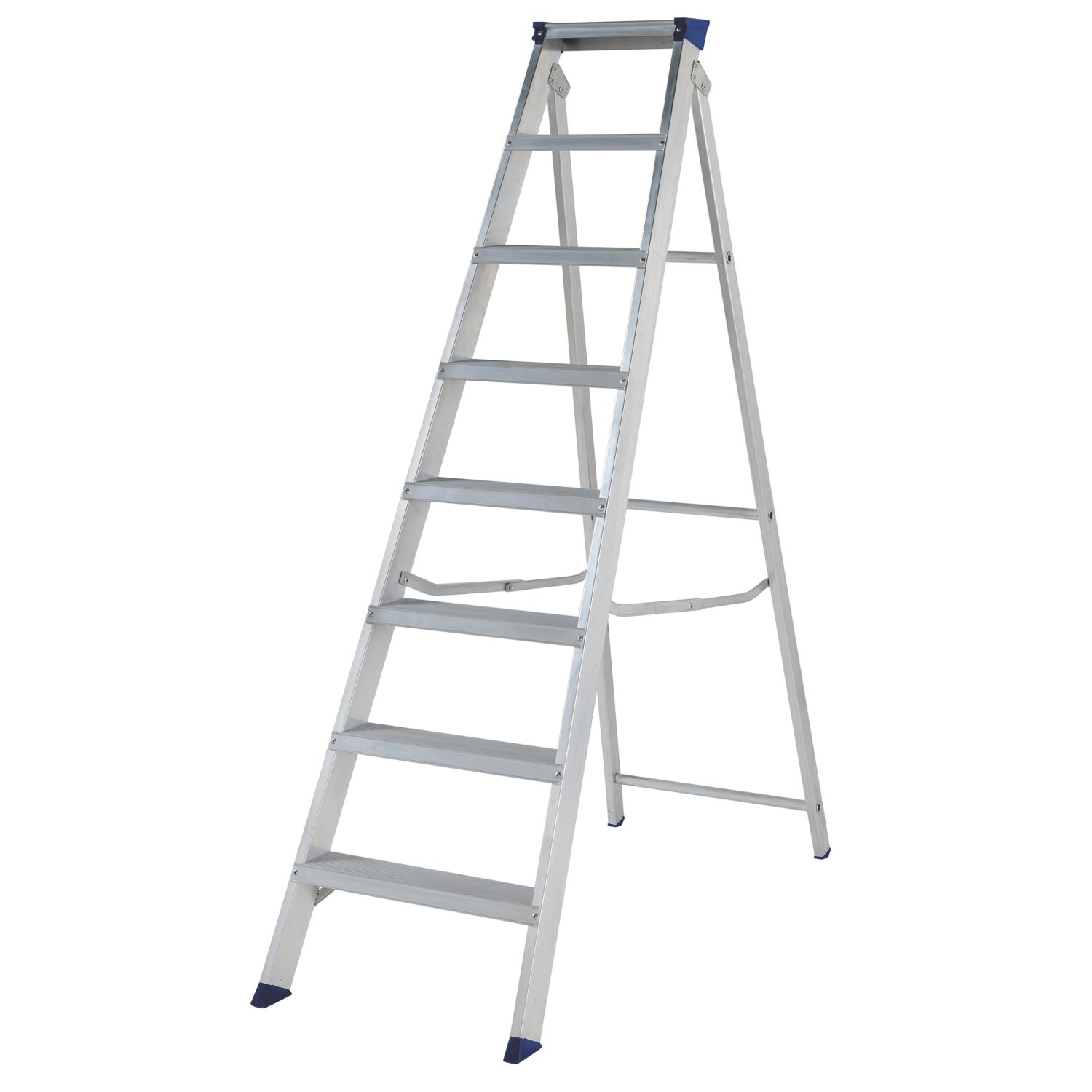 Werner Aluminium 1.29m 8 Step Swingback A Frame Step Ladder (954FV)