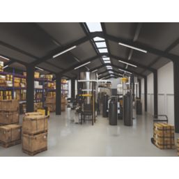 4lite  Single 2ft LED Non-Corrosive Batten 13W 1600lm 220-240V