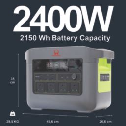 Pramac PWB2400   2400W Portable Power Station 2150Wh
