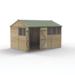 Forest Beckwood 11' 6" x 8' (Nominal) Reverse Apex Shiplap Timber Shed