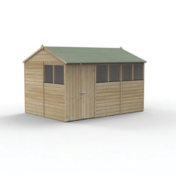 Forest Beckwood 11' 6" x 8' (Nominal) Reverse Apex Shiplap Timber Shed