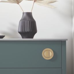 Dual-Flush Circular Flushing Button Brushed Brass