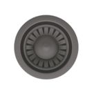 ETAL Sink Strainer Waste without Overflow Gun Metal 90mm