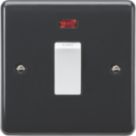 Knightsbridge Part M 45A 1-Gang DP Cooker Switch Anthracite with Neon