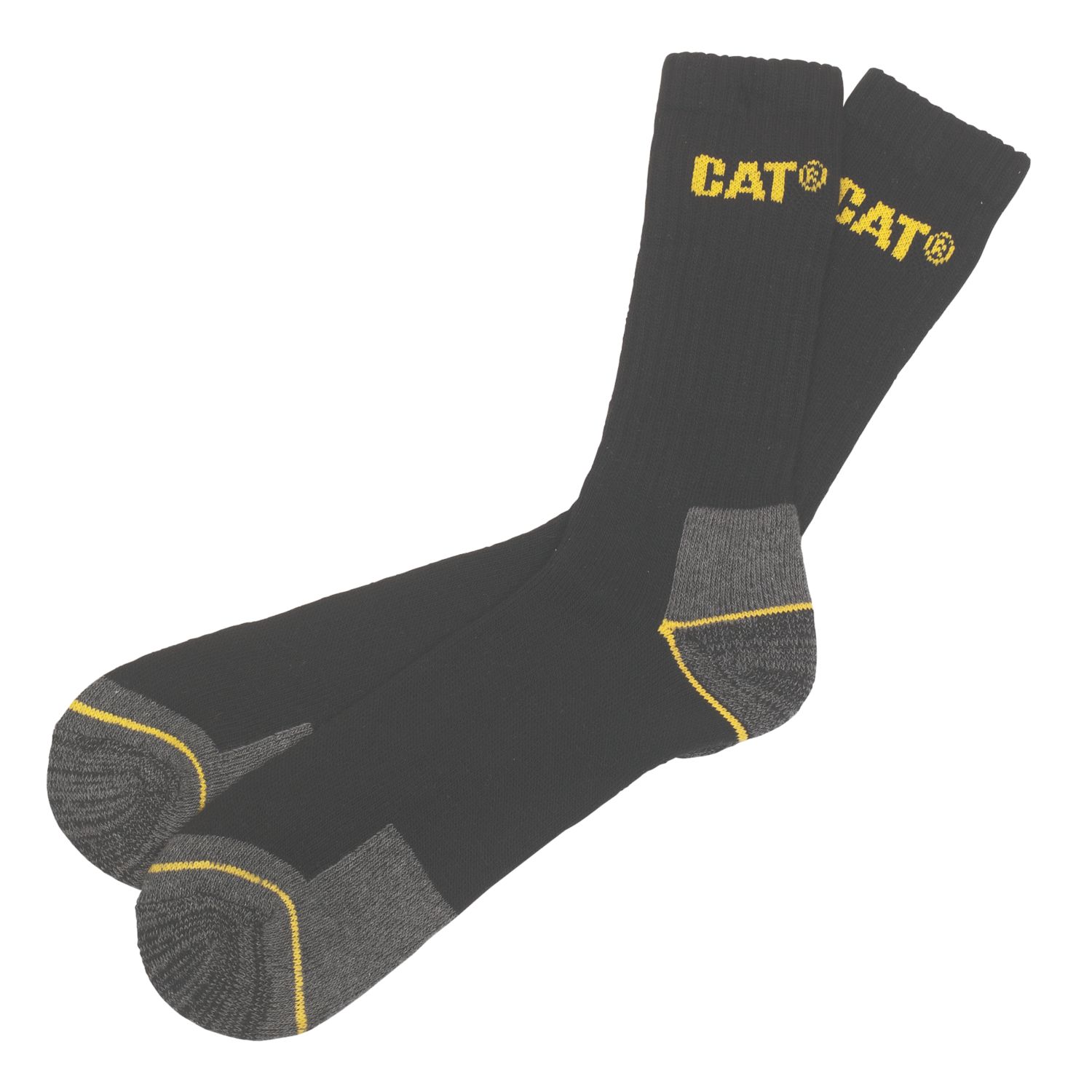 CAT Work Boot Socks Black 6-11 3 Pairs (95535)
