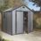 Rowlinson Airevale 7' 6" x 6' (Nominal) Apex Plastic Storage Shed Light Grey