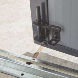 Rowlinson Airevale 7' 6" x 6' (Nominal) Apex Plastic Storage Shed Light Grey