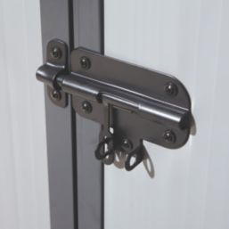 Rowlinson Airevale 7' 6" x 6' (Nominal) Apex Plastic Storage Shed Light Grey