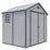 Rowlinson Airevale 7' 6" x 6' (Nominal) Apex Plastic Storage Shed Light Grey