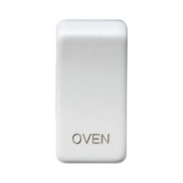 Knightsbridge 'OVEN' Switch Cover Matt White