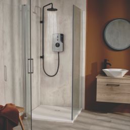 Triton ENlight Black 9.5kW Thermostatic Overhead Shower with UNIQ Kit