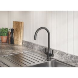 Bristan Echo Mono Sink Mixer Black 1 Pair