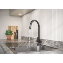 Bristan Echo Mono Sink Mixer Black 1 Pair