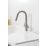 Clearwater Topaz TOP30BN Double Lever Tap with Twin Spray Pull-Out Brushed Nickel PVD