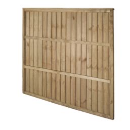 Forest Vertical Board Closeboard  Garden Fencing Panel Natural Timber 6' x 5' 6" Pack of 5