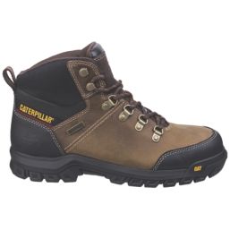 CAT Framework Size 7  Brown Waterproof Steel Toe Cap Safety Boots