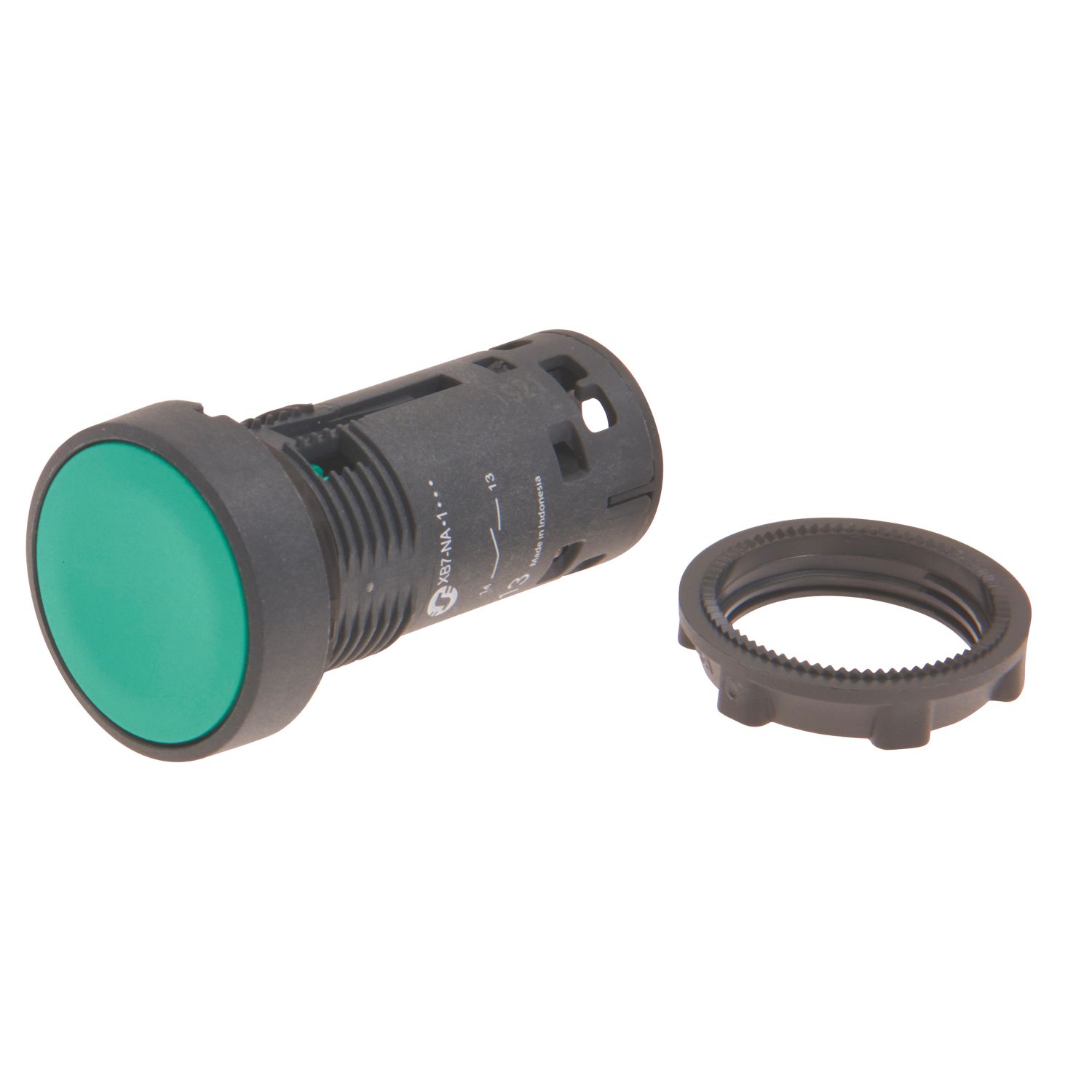 Schneider Electric XB7NA31 Green Flush Push-Button Spring Return NO (955HV)
