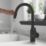 Clearwater Amelio AML10MB Battery-Powered Sensor Tap with Twin Spray Pull-Out  Matt Black