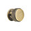 Elite Knobs & Handles Kensington Knurled Cabinet Knob Antique Brass 35mm