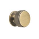 Elite Knobs & Handles Kensington Knurled Cabinet Knob Antique Brass 35mm