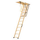 TB Davies EnviroFold Insulated 3-Section Timber Loft Ladder 2.8m