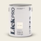 LickPro  5Ltr White RAL 9010 Vinyl Matt Emulsion  Paint