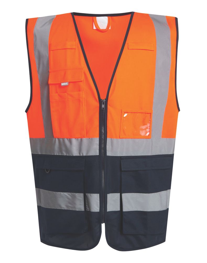 Regatta Pro Executive Vest Hi-Vis Vest Orange/Navy Large 41.5