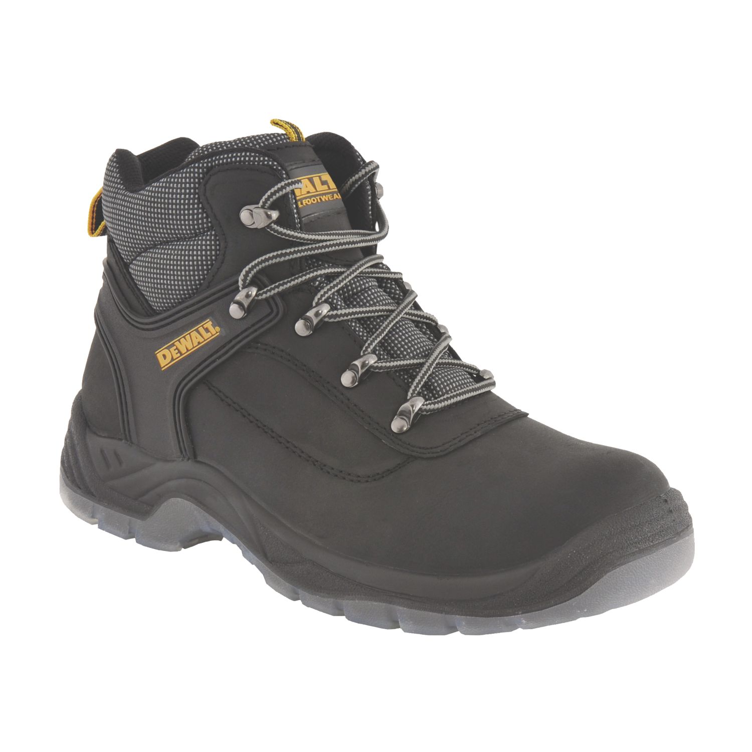 DeWalt Laser Size 8 Black Steel Toe Cap Safety Boots (95629)