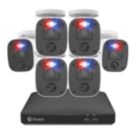 Swann SWDVK-8468562KMQB-EU 256 GB SD Card 8-Channel 2K Wired Security System & 6 x 2K Indoor & Outdoor Cameras