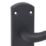 Cooke & Lewis Corfe Fire Rated WC Lever on Backplate Handle Pair Matt Black