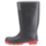 Centek  Size 4  Black Steel Toe Cap Safety Wellies