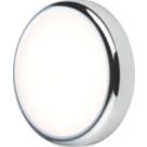 Knightsbridge BT9ACTCH Indoor & Outdoor Round LED CCT Adjustable Bulkhead Chrome 9W 730-810lm