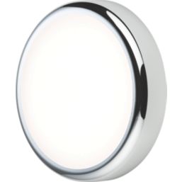 Knightsbridge BT9ACTCH Indoor & Outdoor Round LED CCT Adjustable Bulkhead Chrome 9W 730-810lm