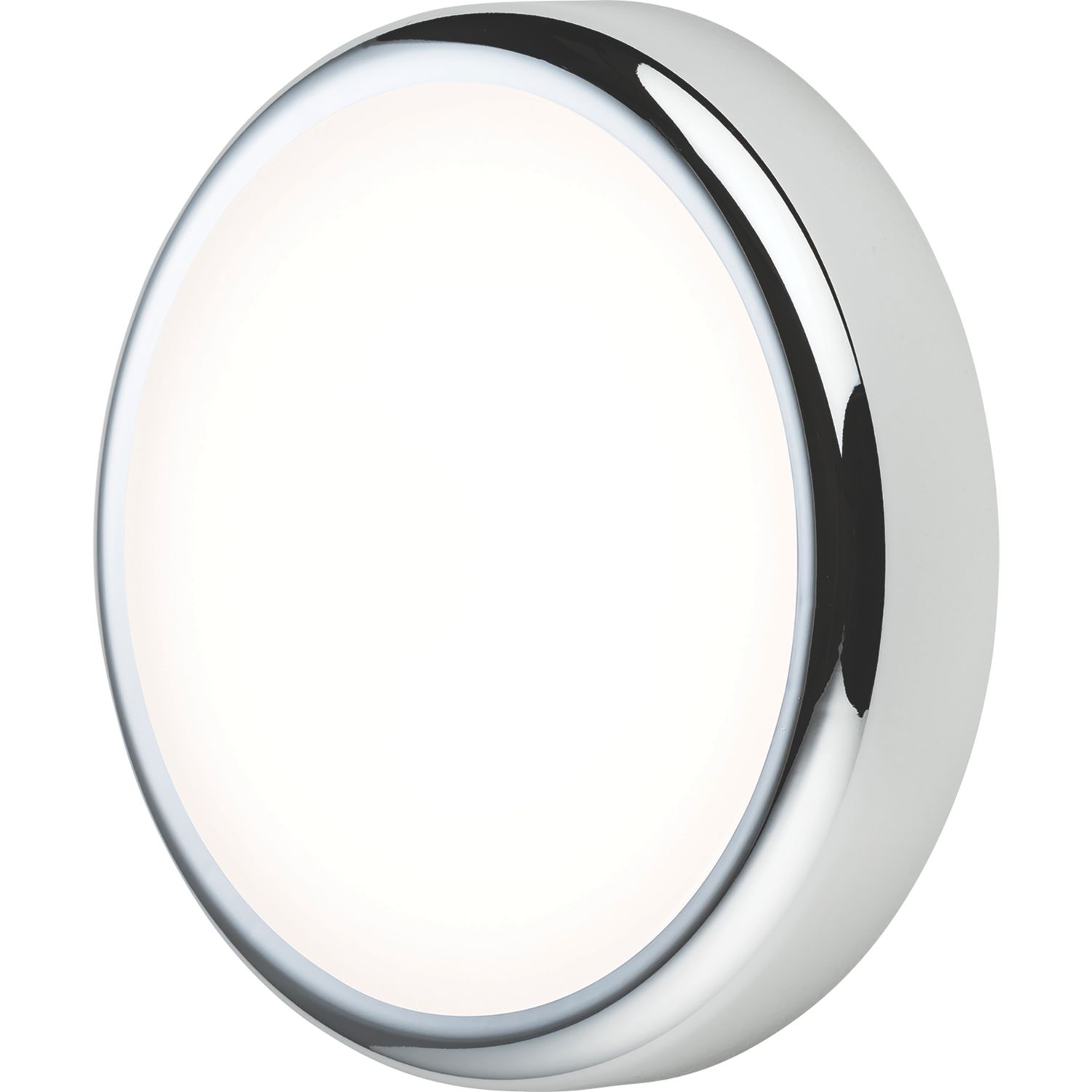 Knightsbridge BT9ACTCH Indoor & Outdoor Round LED CCT Adjustable Bulkhead Chrome 9W 730-810lm (956GA)