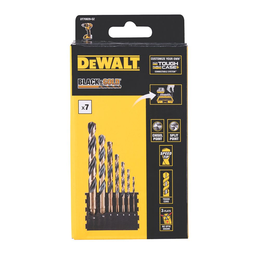 Dewalt black drill discount bits