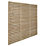 Forest VENHHM6PK5HD Double-Slatted  Fence Panels Natural Timber 6' x 6' Pack of 5