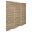 Forest VENHHM6PK5HD Double-Slatted  Fence Panels Natural Timber 6' x 6' Pack of 5