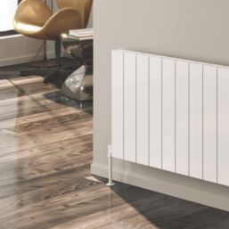 Reina Casina 600mm x 1230mm 4573BTU White Horizontal Aluminium Radiator