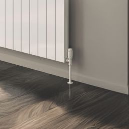 Reina Casina 600mm x 1230mm 4573BTU White Horizontal Aluminium Radiator
