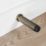 Eclipse Cylindrical Knurled Wall Mounted Projection Door Stop 20 x 83mm Antique Brass