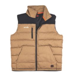 Scruffs Worker Padded Bodywarmer with Ripstop Panels Stone 3X Large 53-56" Chest